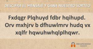 Mensaje SECRETO Escape room badajoz