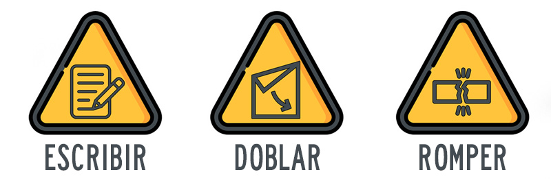 Escribir-doblar-romper